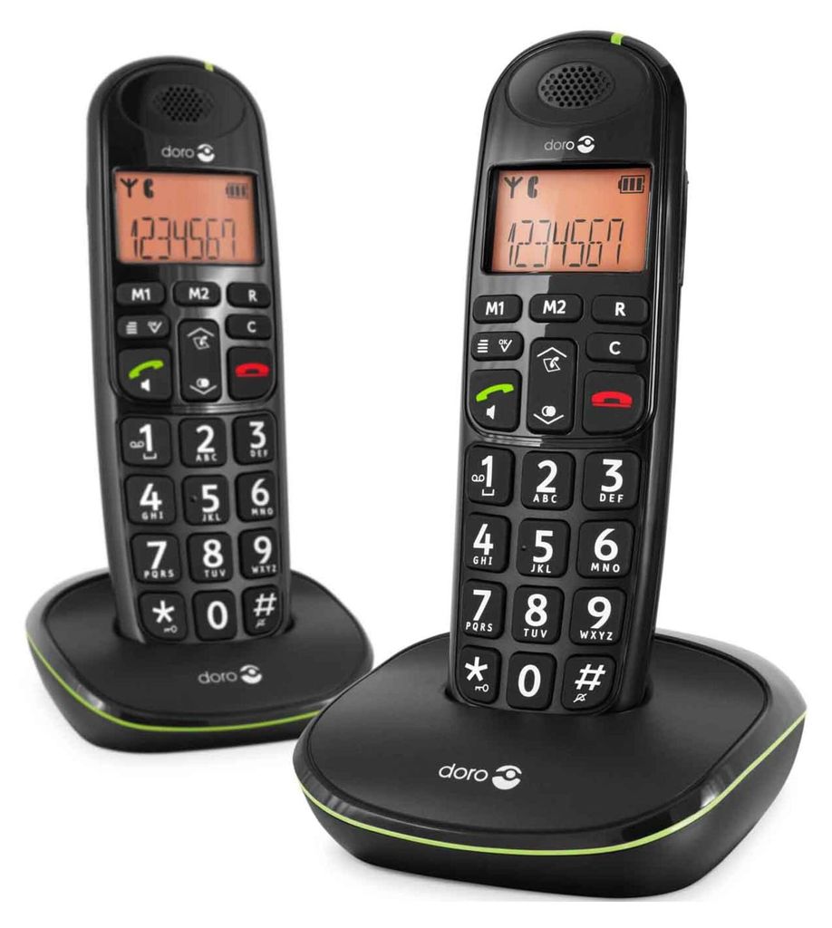 Doro PhoneEasy 100W - Téléphone DECT Duo - Noir Image du produit 