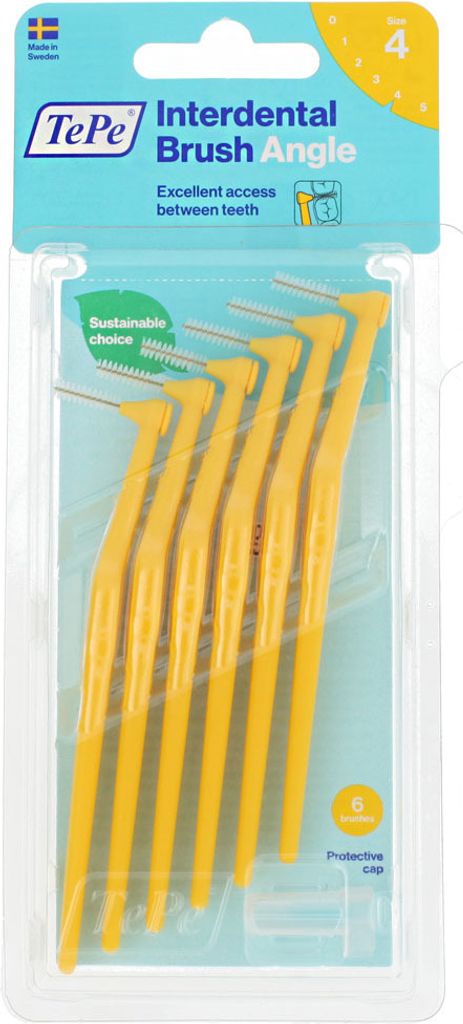 TePe Angle mezizubní kartáčky 4 žluté (0,7 mm) 6 ks Obrázek produktu 