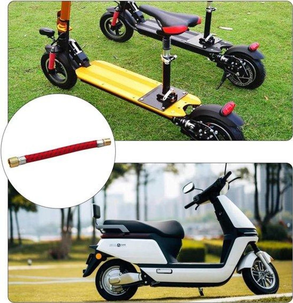 Elektrische E-Scooter-Befestigungsventielen mit Verlängerungsschaft für Grün, für Xiaomi-Scooter.
