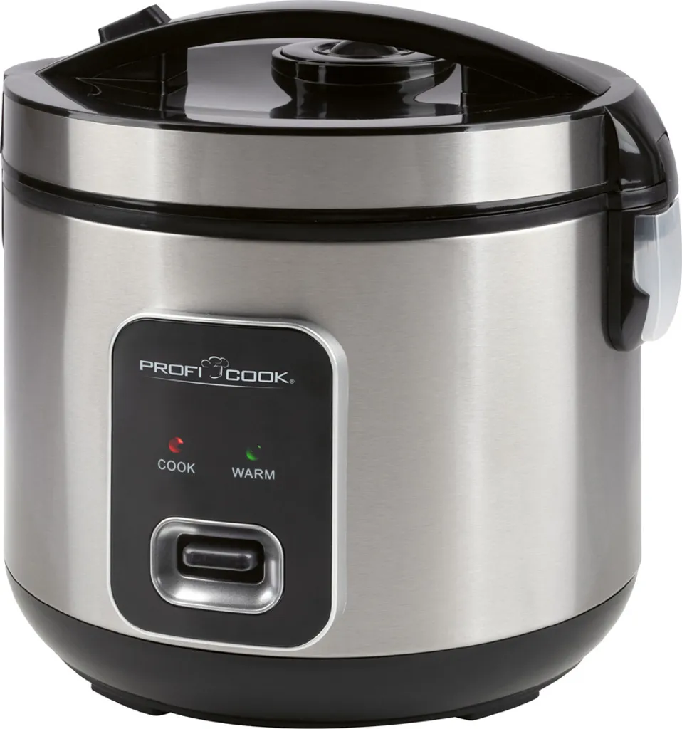 Fini le riz collant : Cuiseur à riz 2en1 PROFI COOK PC-RK 1285 inox noir