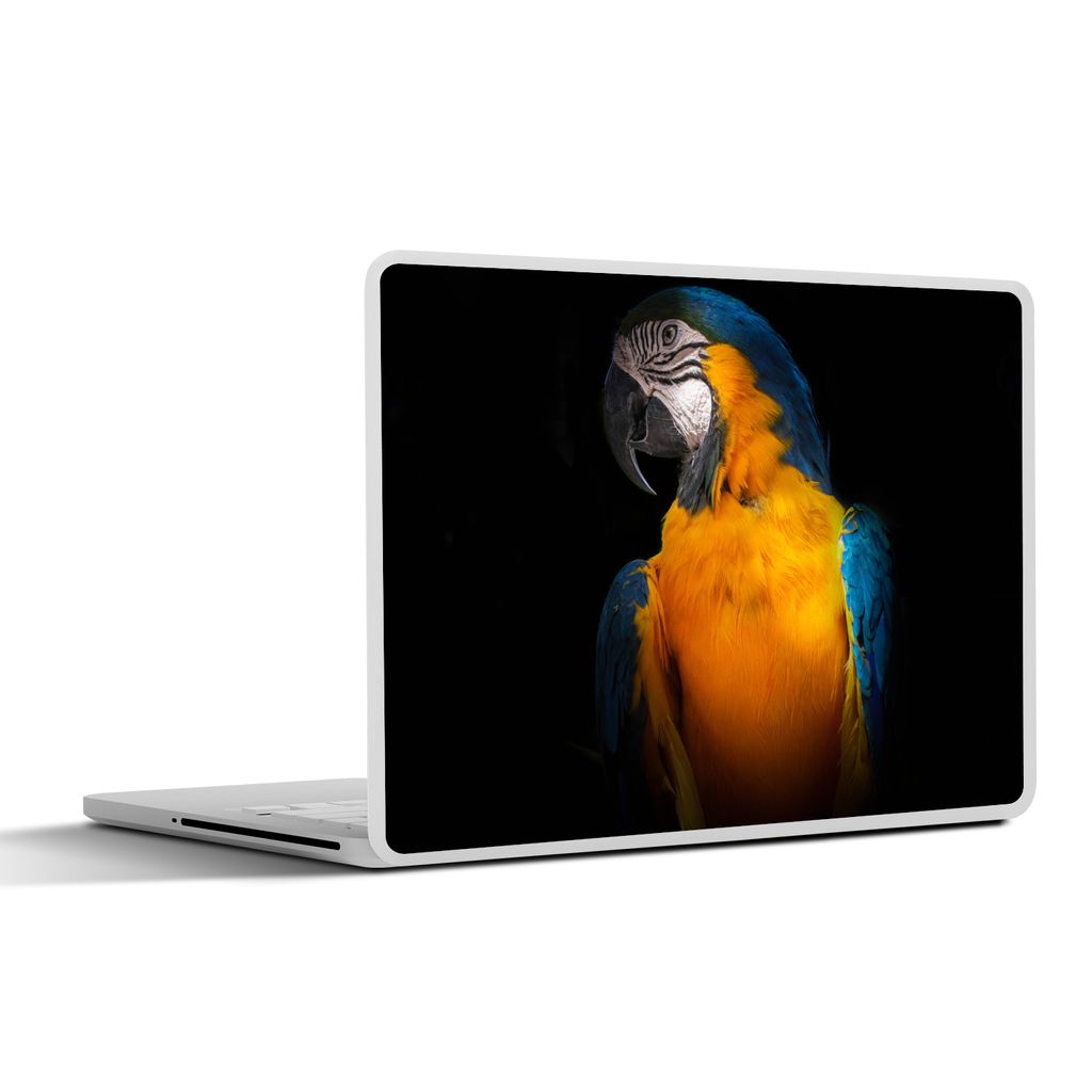 MuchoWow Laptop Aufkleber Sticker Cover Tiere - Papagei - Vogel 32.5x23.5 cm - Sticker für Laptop - Selbstklebend
