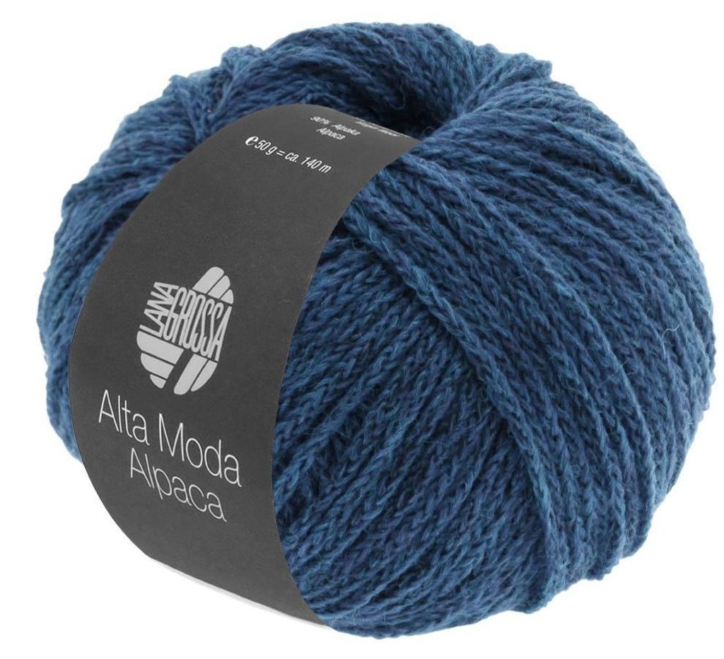 Lana Grossa - Alta Moda Alpaca 0036 petrol/royal meliert Produktbild 