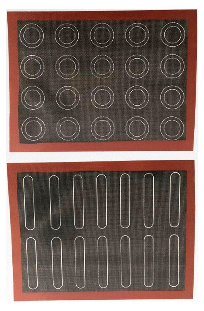 Perforierte Silikon-Backmatte, lebensmittelechte Silikonmatte, wiederverwendbare Antihaft-Ofeneinlagen für Pizza, Gebäck und Kekse