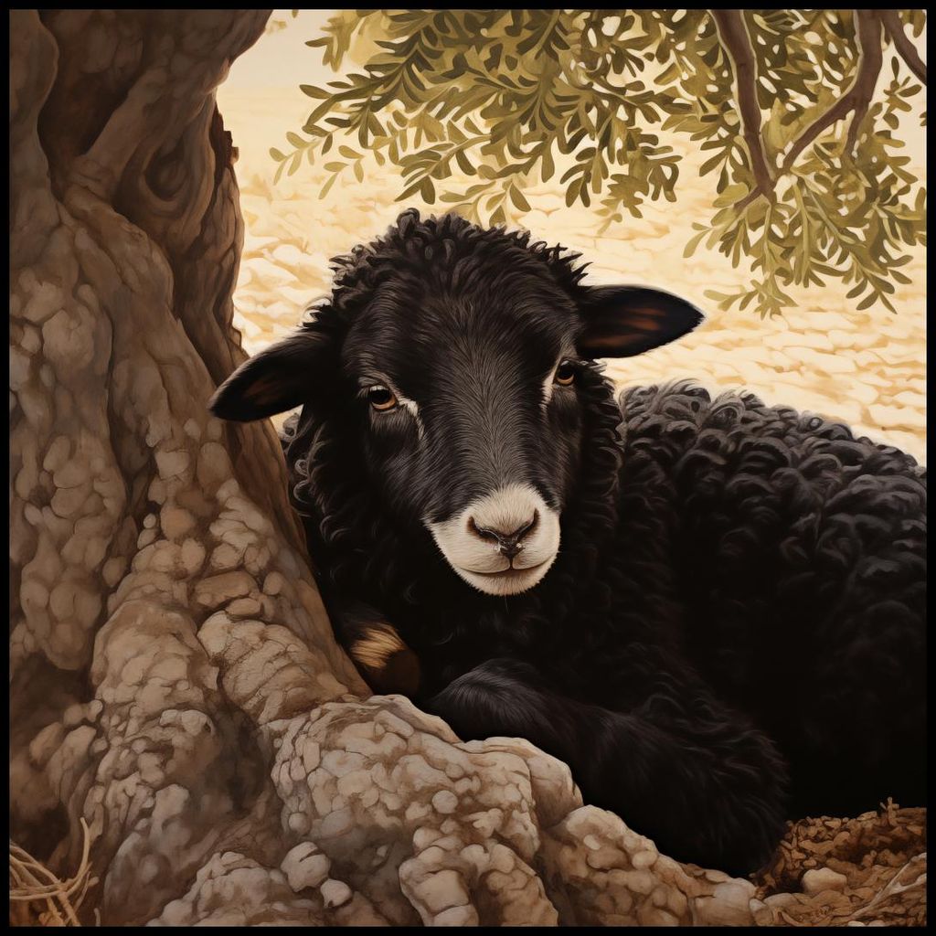 Plakat 100x100cm Ruhe in der Dunkelheit