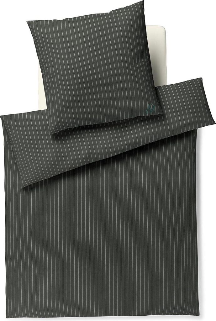 JOOP! Soft-Flanell Bettwäsche-Garnitur Soft Stripes Farbe Green Größe 155x200+80x80