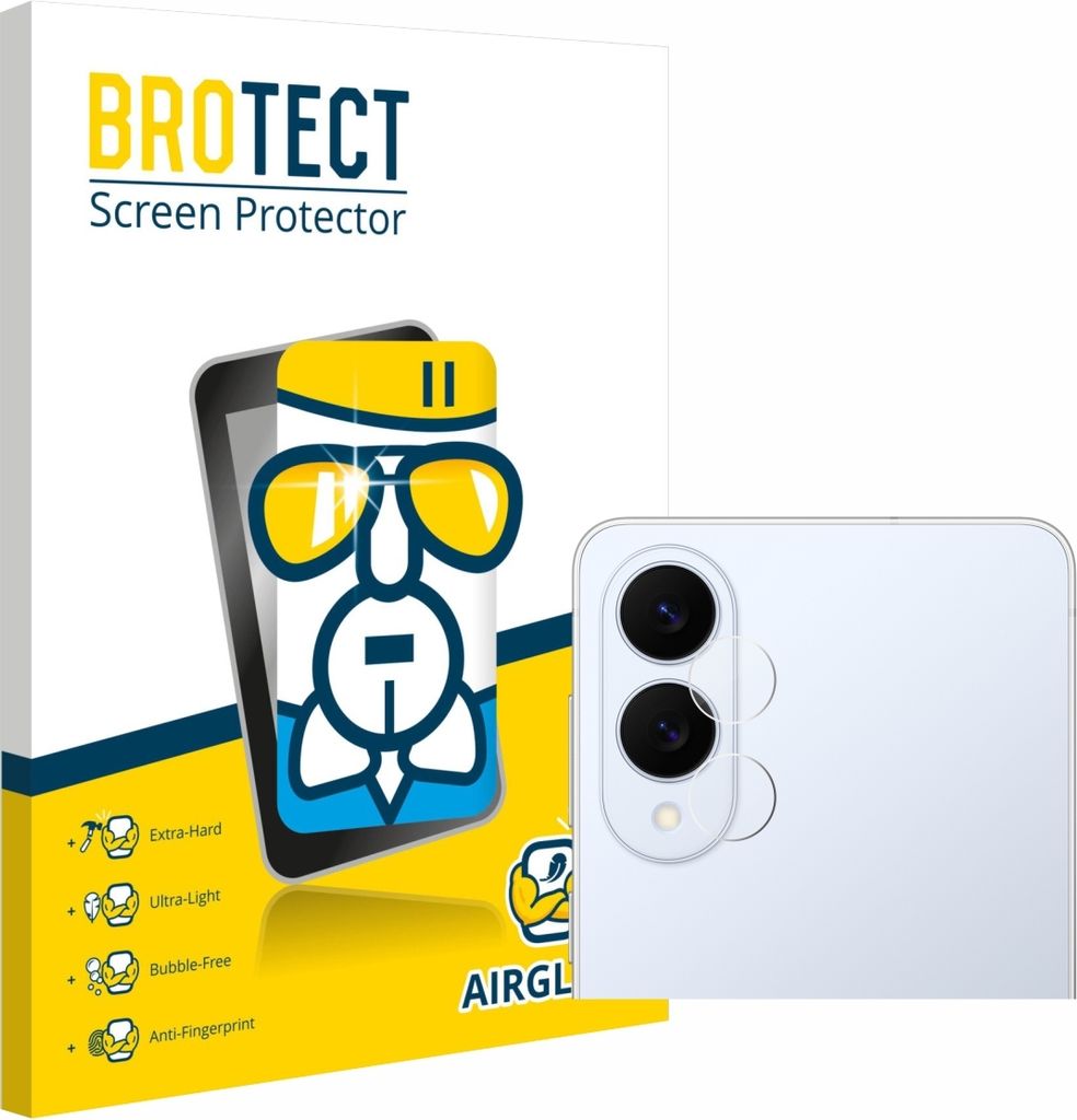 BROTECT Schutzglas für Samsung Galaxy S25 Edge (NUR Kameraschutz) Schutzfolie Panzer Folie Glas Display Schutz klar