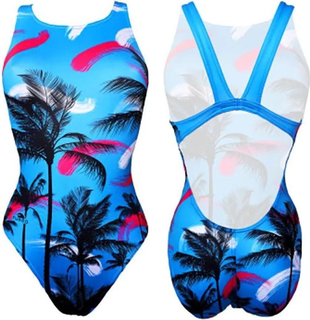 Turbo Blue Palm Badeanzug Blau M Damen Blau M