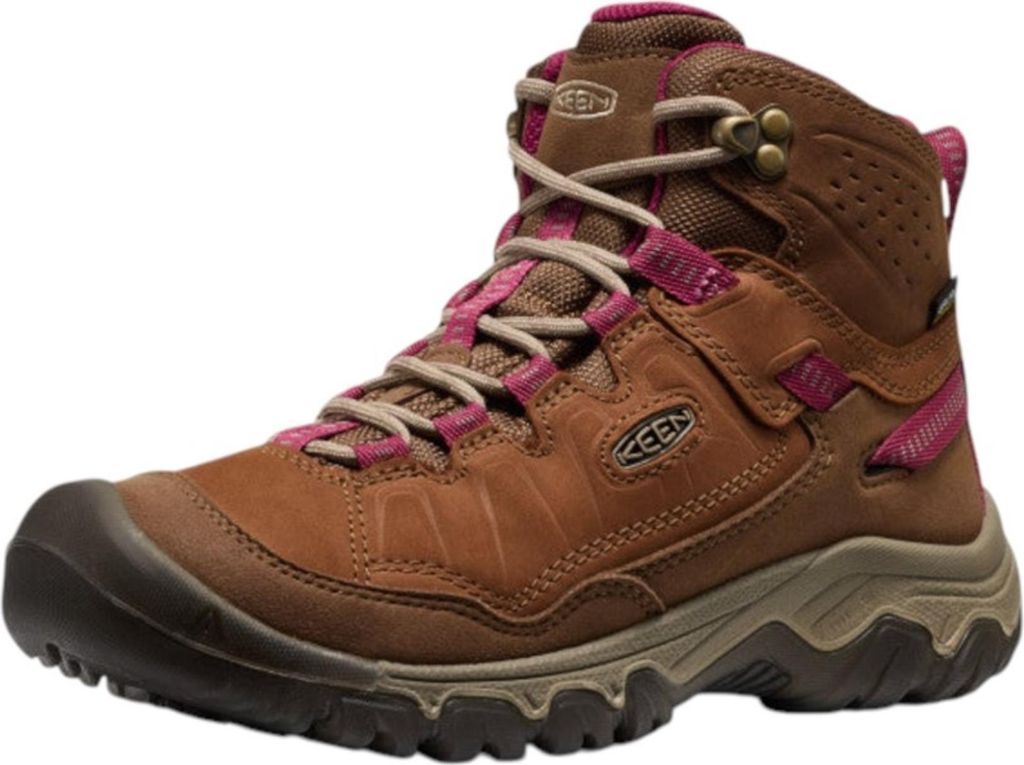 Keen Targhee IV Mid Damen Wanderschuhe Bison/Beaujolais Größe 38.5