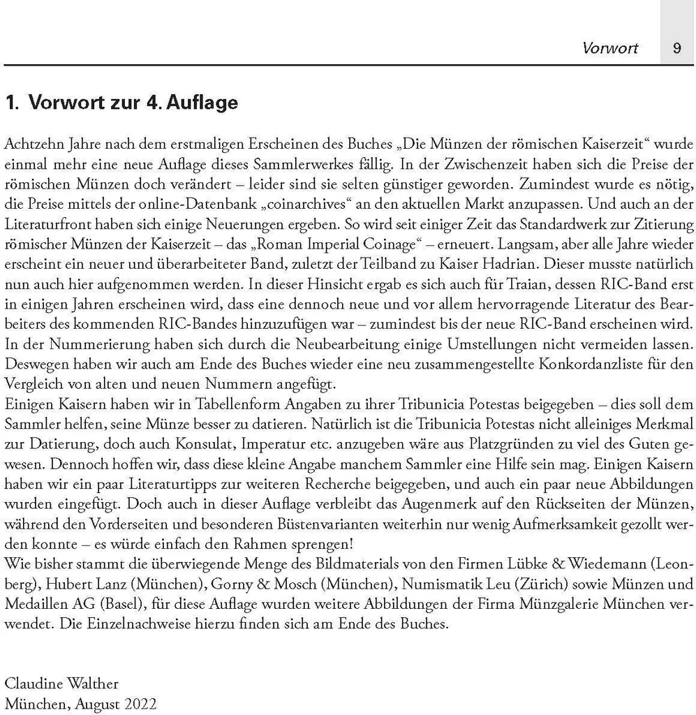 Die Münzen der römischen Kaiserzeit - Catalogue Illustré Haute Précision