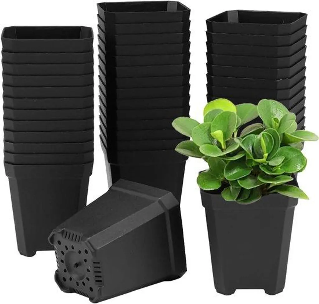 Pots de Culture pour Semis et Bouturage 5cm Rectangulaires Perforés par 100