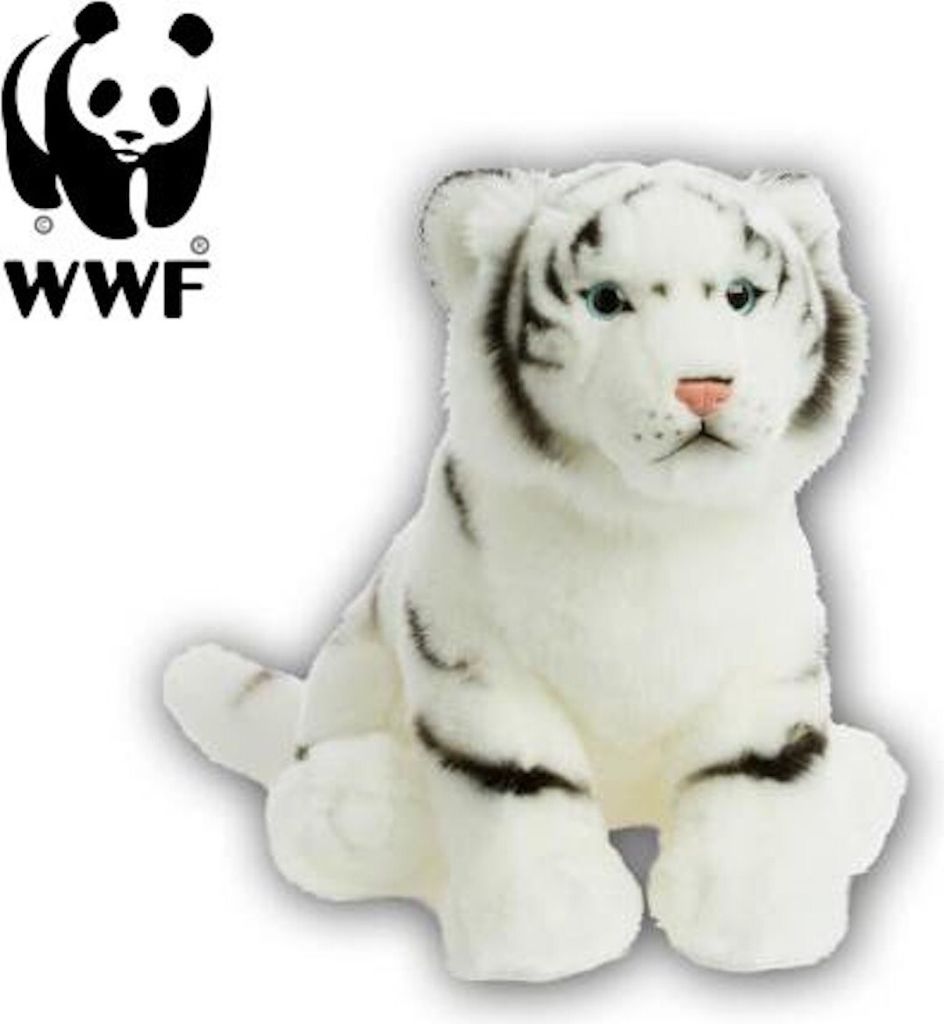 WWF Plüschtier Weißer Tiger (30cm) lebensecht Kuscheltier Produktbild 
