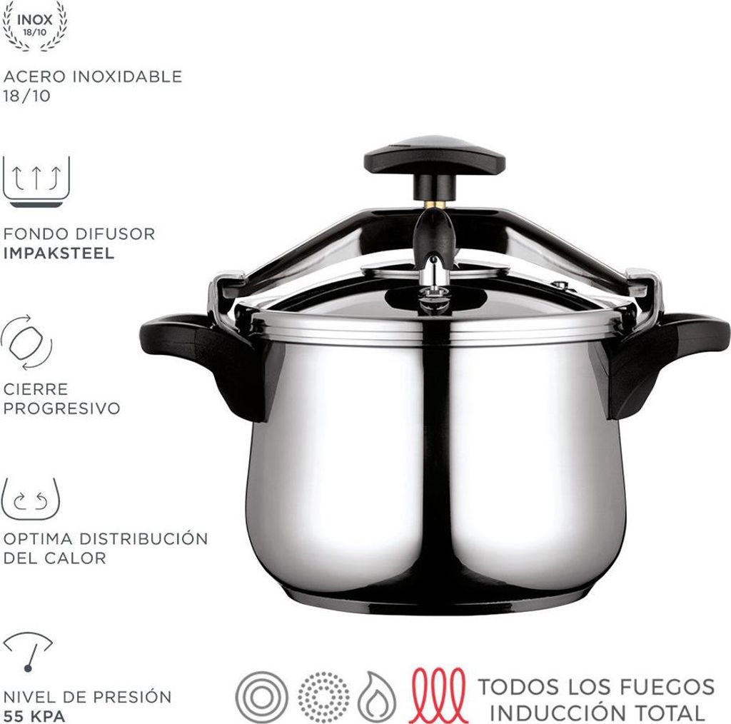 Autocuiseur Fagor Inox 8l Cuisson Rapide Et Saine En Inox Image du produit 