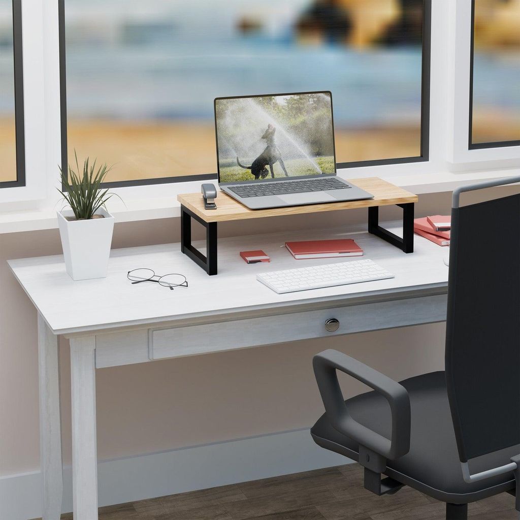 Monitorständer mit Ablage - Industriedesign