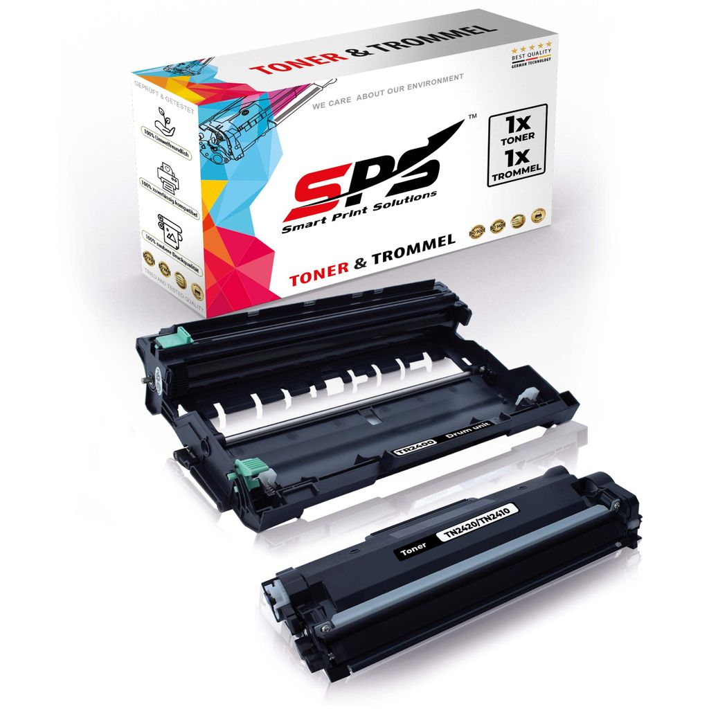 1x TN2420 Toner Schwarz + 1x DR2400 Trommel kompatibel für Brother MFC-L2710 Brother DR2400 Brother TN2420 MFC-L2710 MFC-L2710DN MFC-L2710DW MFC-L...