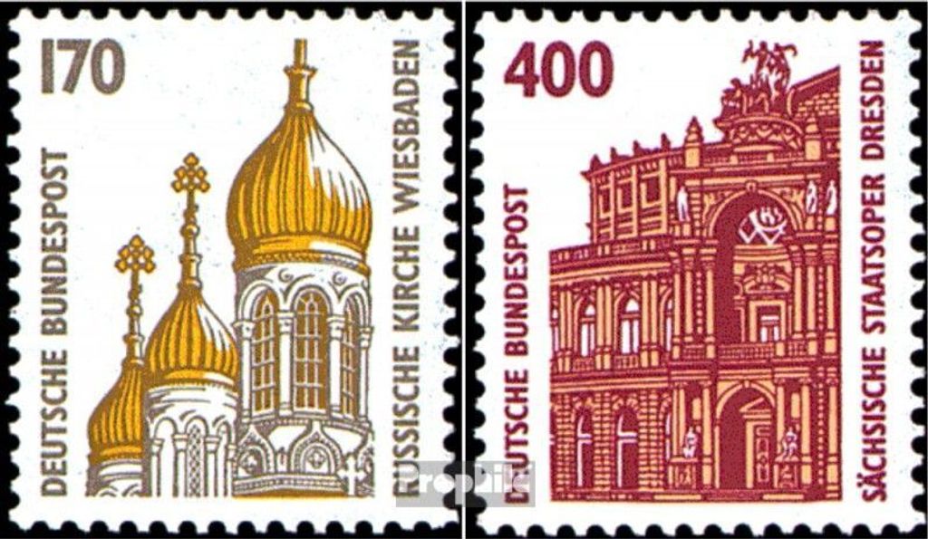 Briefmarken BRD (BR.Deutschland) 1991 Mi 1535,1562 (kompl.Ausg.) gestempelt Sehenswürdigkeiten (X)