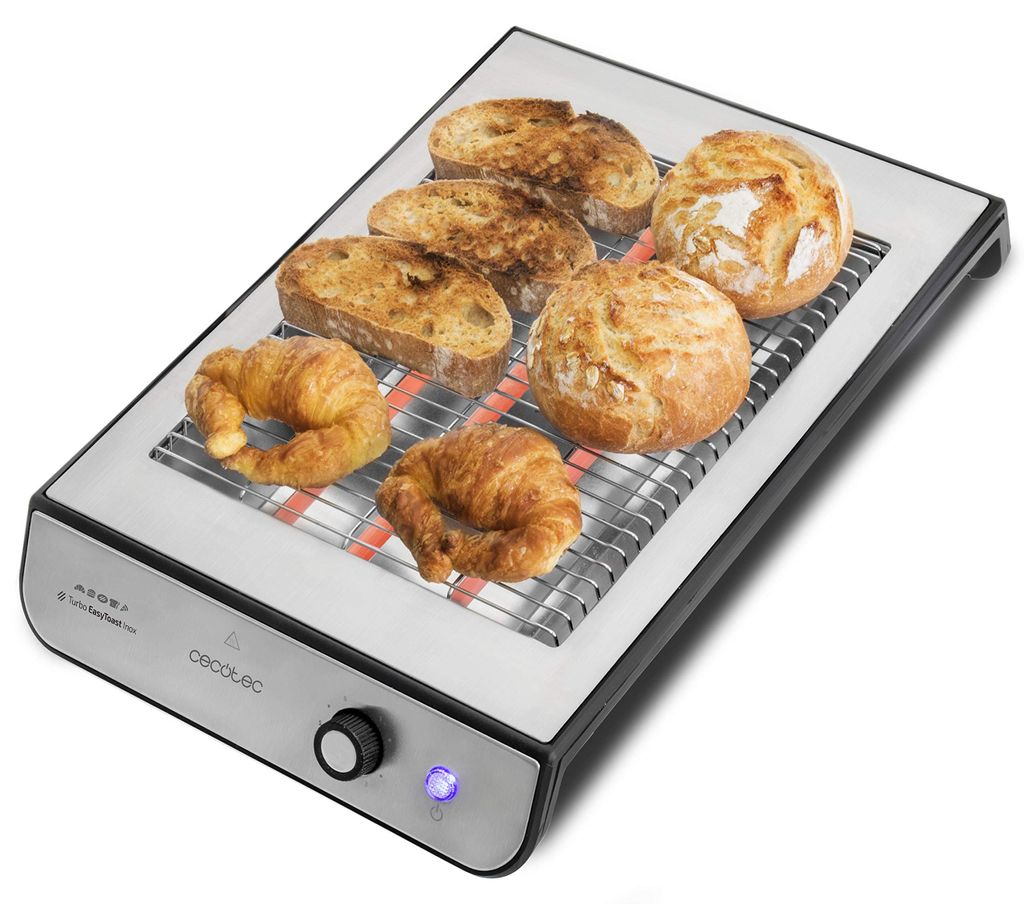 Cecotec Tostapane piatto Turbo EasyToast Inox Immagine del prodotto 