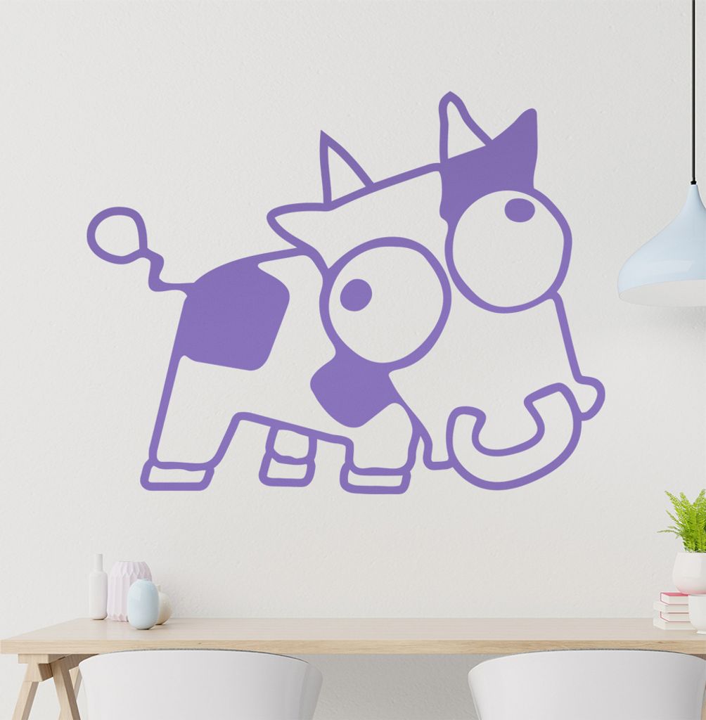 Drift Kuh Wandtattoo in 6 Größen - Wandaufkleber Wall Sticker - Dekoration, Küche, Wohnzimmer, Schlafzimmer, Badezimmer