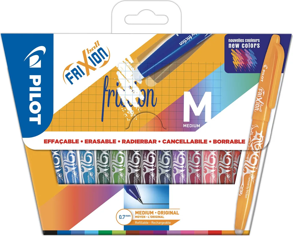 Écrivez sans ratures avec Pilot Frixion Ball 07 - Étui de 15 stylos gel