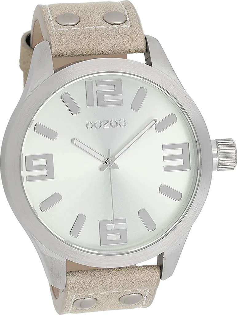 Oozoo Timepieces D2UOC1006A - Montre Homme Analogique à Quartz Beige