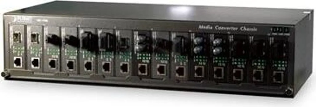 Châssis convertisseur de média PLANET 15 slots 19 pouces pour baie