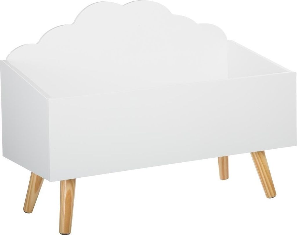Spielzeugkiste aus MDF-Platte weiß 45x58x28cm Modern Deko Produktbild 