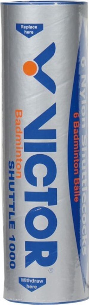 VICTOR "Shuttle 1000" Badmintonbälle (6er Dose) | NEONGELB-GRÜN