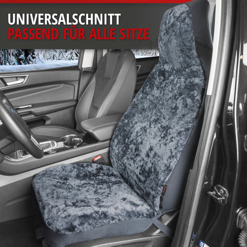 Lammfellbezug Auto Sitzbezug Sitzbezüge Lammfell für VW Caddy