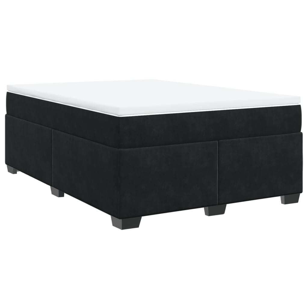 "WINTER SALE"Boxspringbett Modernes/Doppelbett - Polsterbett Erwachsene/r /Kind - mit Matratze Schwarz 140x200cm Samt - Klassische Betten NeuMöbel...