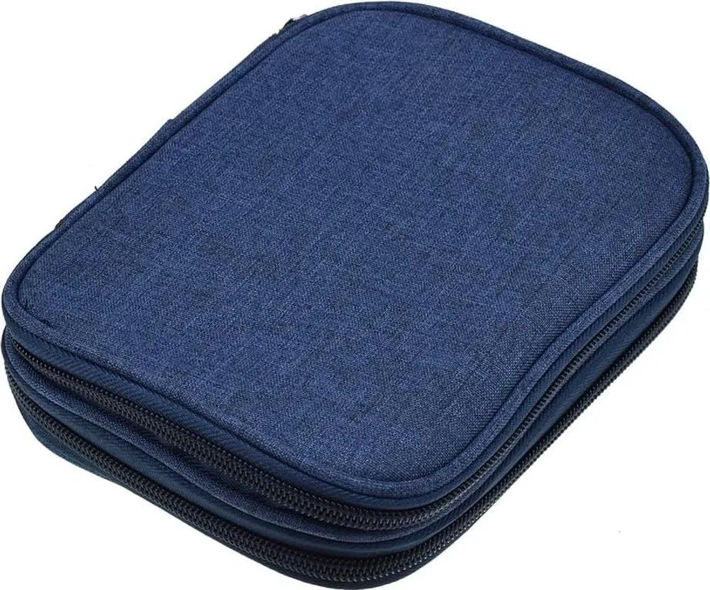 Sac de rangement multifonctionnel pour crochets et mercerie créative zippé