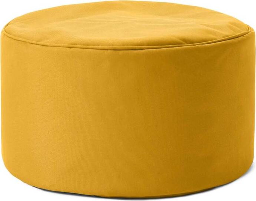 Lumaland Sitzsack-Hocker Pouf rund 50l senfgelb Produktbild 