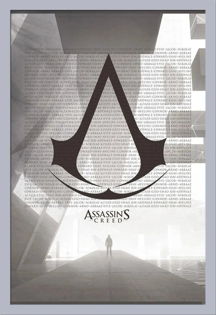 Collezione Assassin's Creed: Maxi Poster Crest & Cornice MDF Shinsuke
