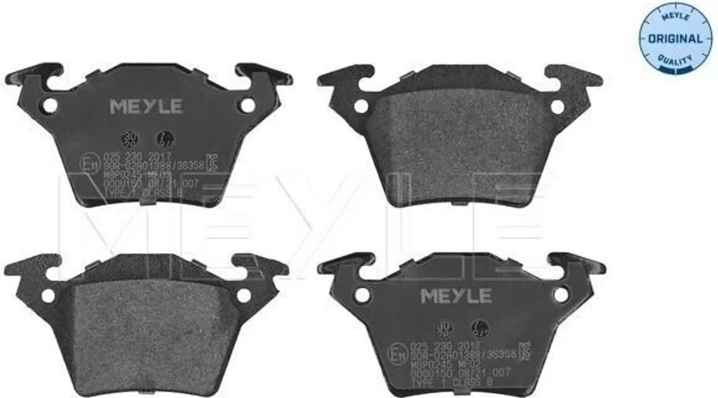 MEYLE 025 230 2017 Plaquettes de frein arrière pour Classe V W638 Vito