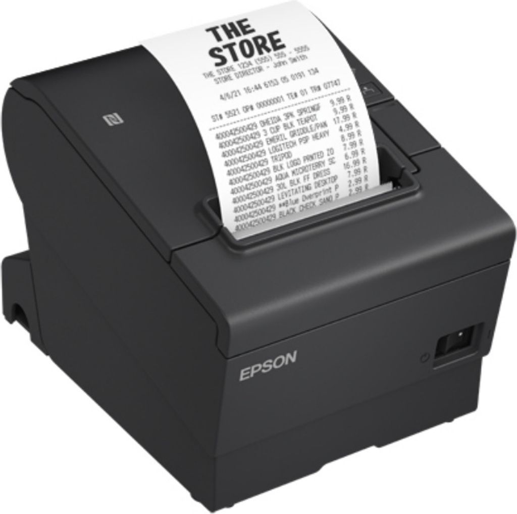 Epson TM-T88VII (112): USB, Eth, Serial, PS, Buzz, Black, Produktbild 