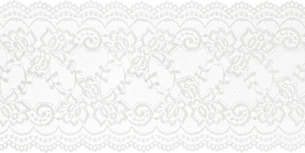 Ruban dentelle blanche 15cm rouleau de 9m pour chemin de table chic