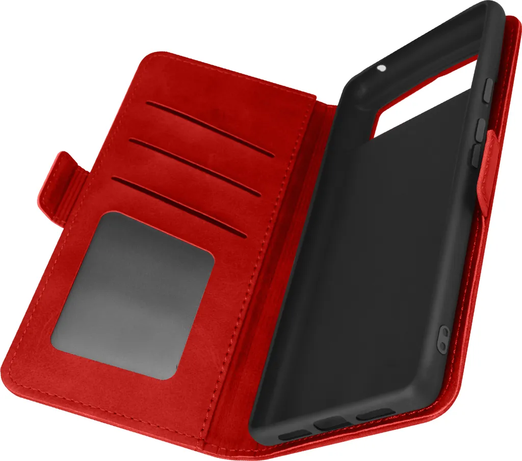 Google Pixel 6 Custodia flip vintage con portafoglio - Rosso
