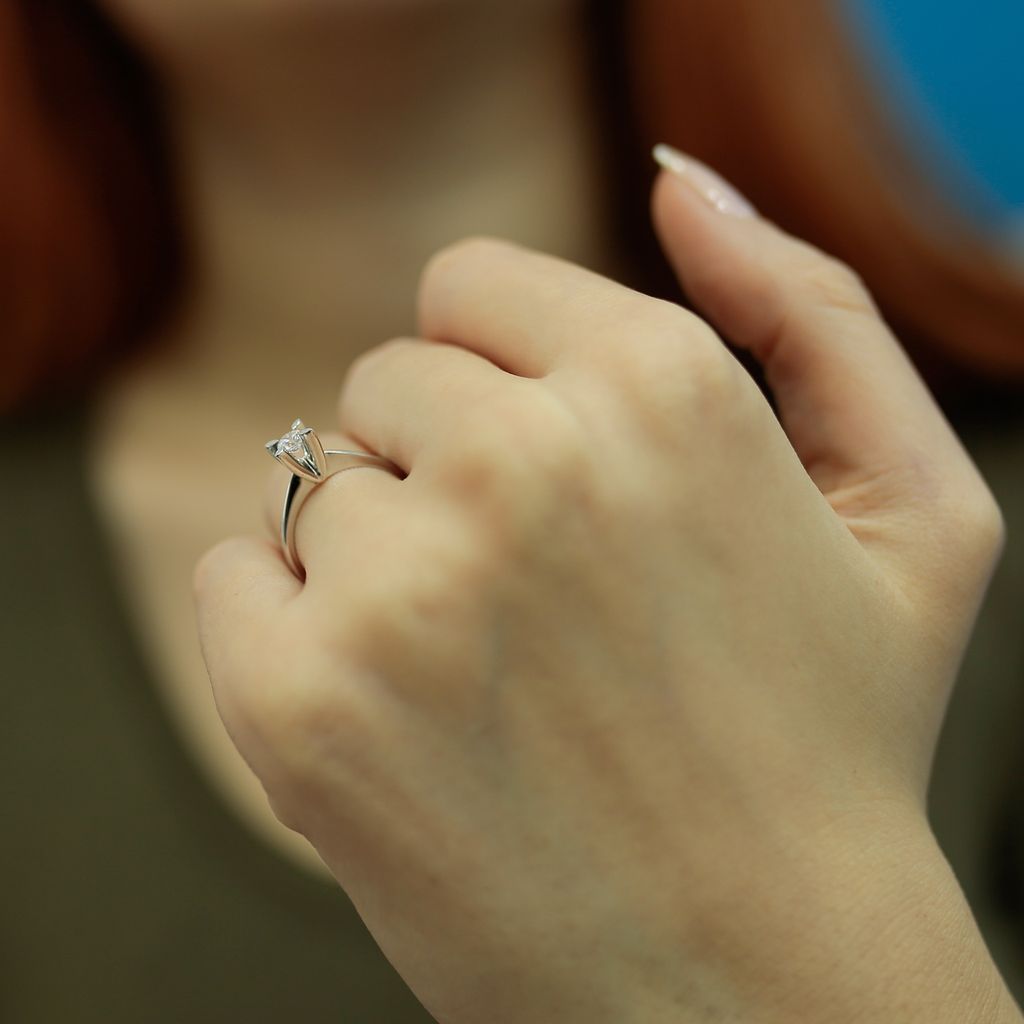 0,20 Carat Diamant Solitär Ring Meisterwerk 14 Karat Produktbild 