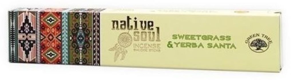 Räucherstäbchen Green Tree Native Soul "Sweet Grass & Yerba Produktbild 