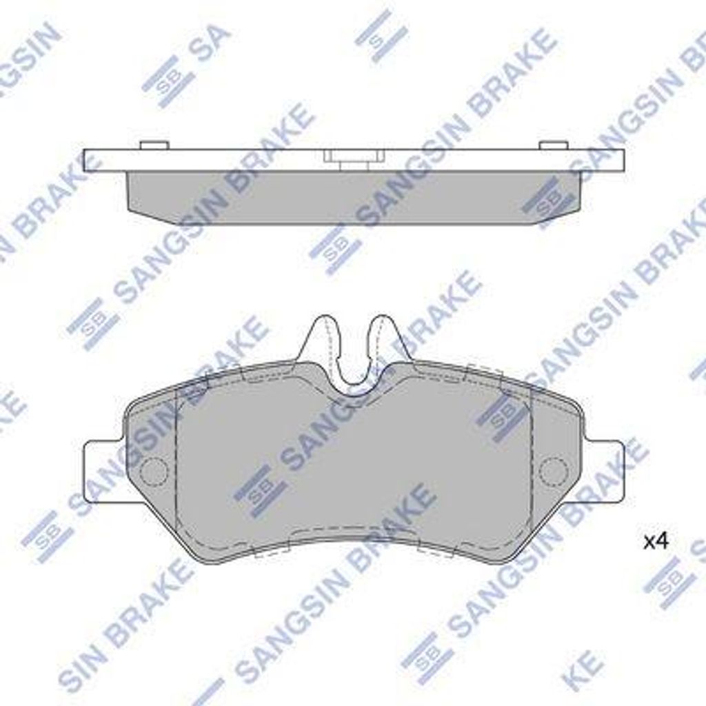 Hi-Q Bremsbeläge Satz Hinten Bremsklötze für VW CRAFTER 30-50 Kasten (2E) SP1562