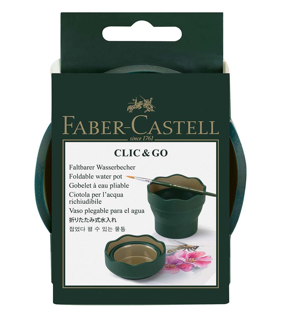 Faber-Castell 181520 - Water Cup Clic & Go, Green Produktbild 