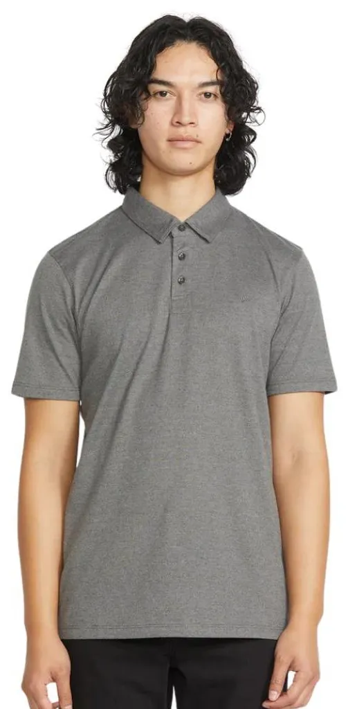 Polo Volcom Wowzer SS Stealth L - Coupe Moderne et Style Skate Chic