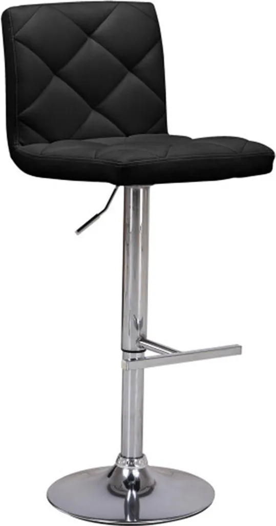 Tabouret de bar Stozy Lavi Noir idéal pour cuisine ouverte et îlots
