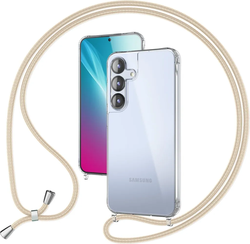 Custodia a Tracolla NALIA HANGIT PRO per Samsung S25 - Beige Chic