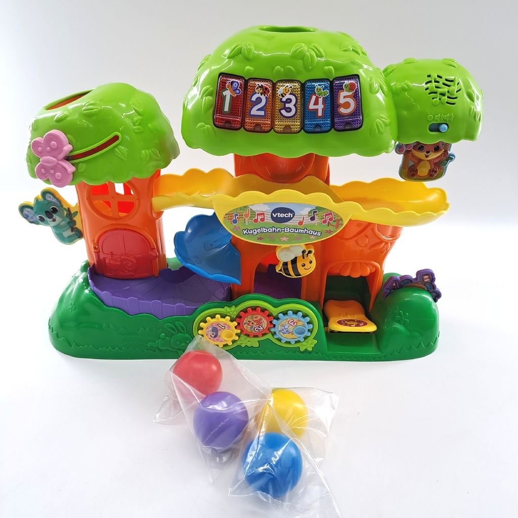 VTech Baby Kugelbahn Baumhaus Interaktive Kugelbahn Leuchttasten Tieren Lernspielzeug