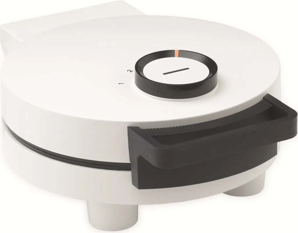 Machine à Gaufres Cœur Trebs 1000W - Gaufrier Électrique Blanc Compact