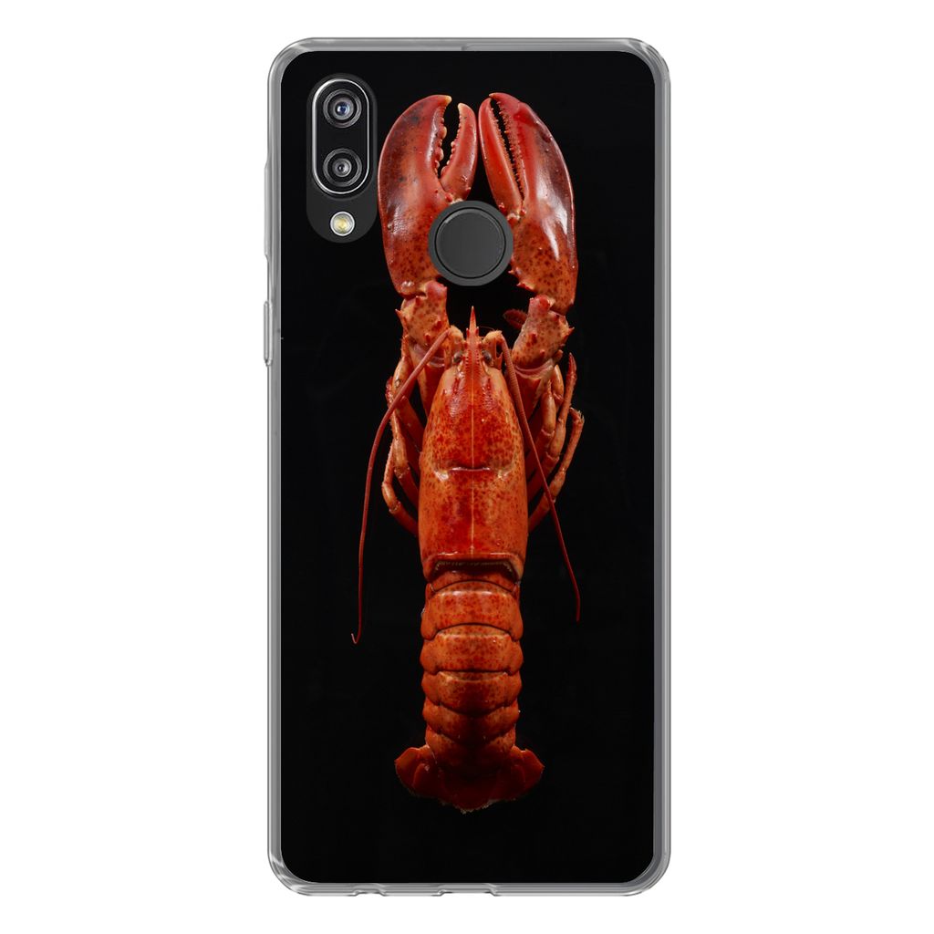 MuchoWow Handyhülle Schutzhülle Hülle für Huawei P20 Lite (2020) Krebs - Rot - Porträt Silikon Softcase Handy Hülle - Kartenhalter