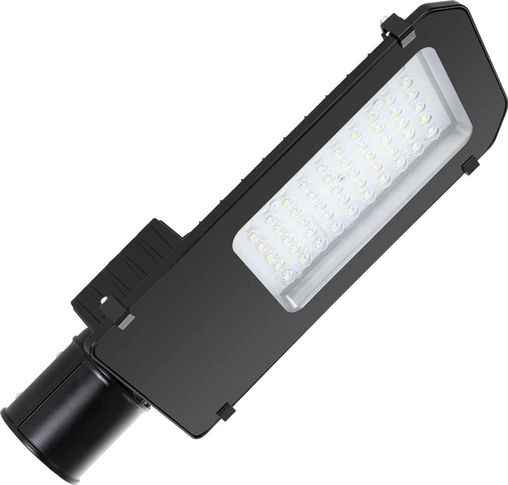 LED-Straßenleuchte 40W Harlem Chip Schwarz 3000K Warmweiß
