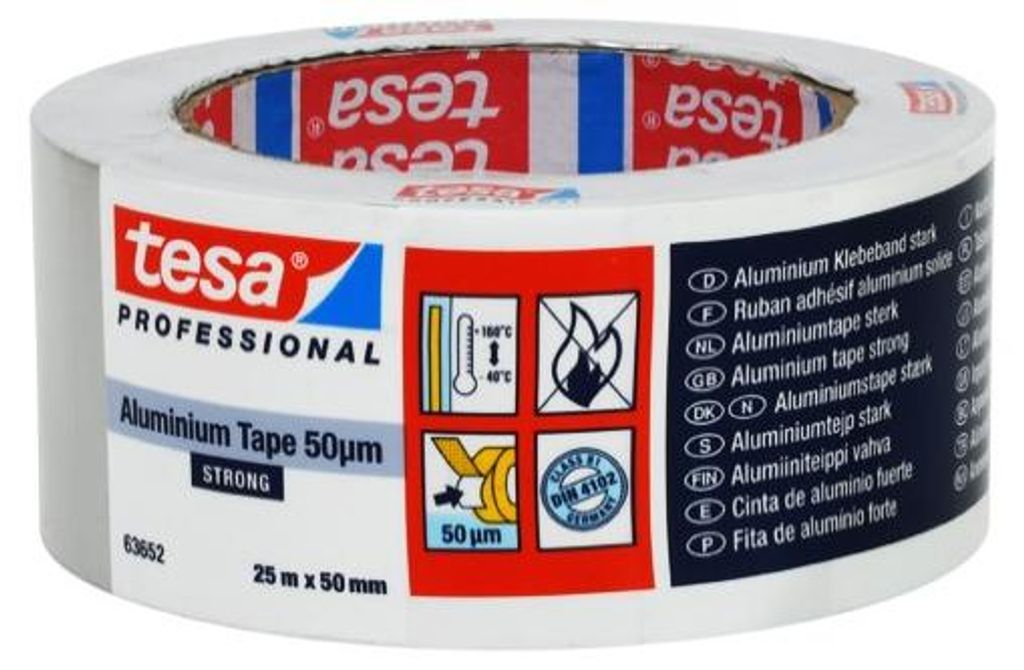 TESA Aluminiumband 25 m x 50 mm Produktbild 