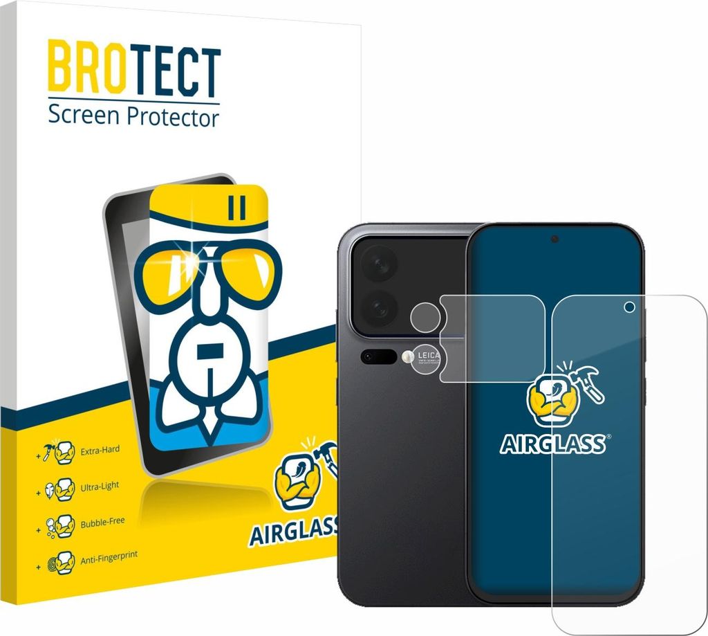 BROTECT Schutzglas für Xiaomi 17 Pro (Display+Kamera) Schutzfolie Panzer Folie Glas Display Schutz klar
