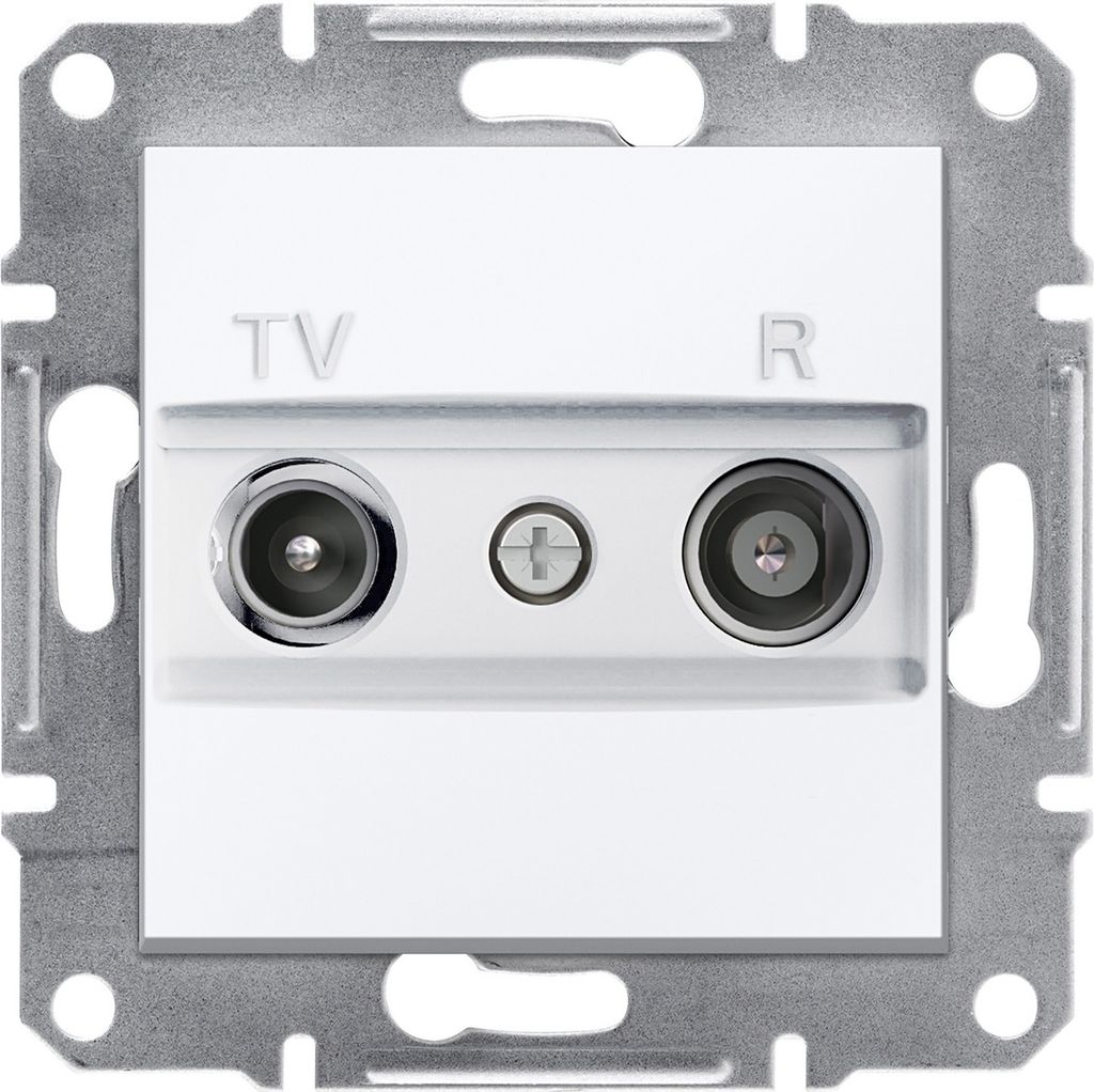 Enddose RTV ohne Rahmen, weiß Schneider Asfora EPH3300721 Produktbild 
