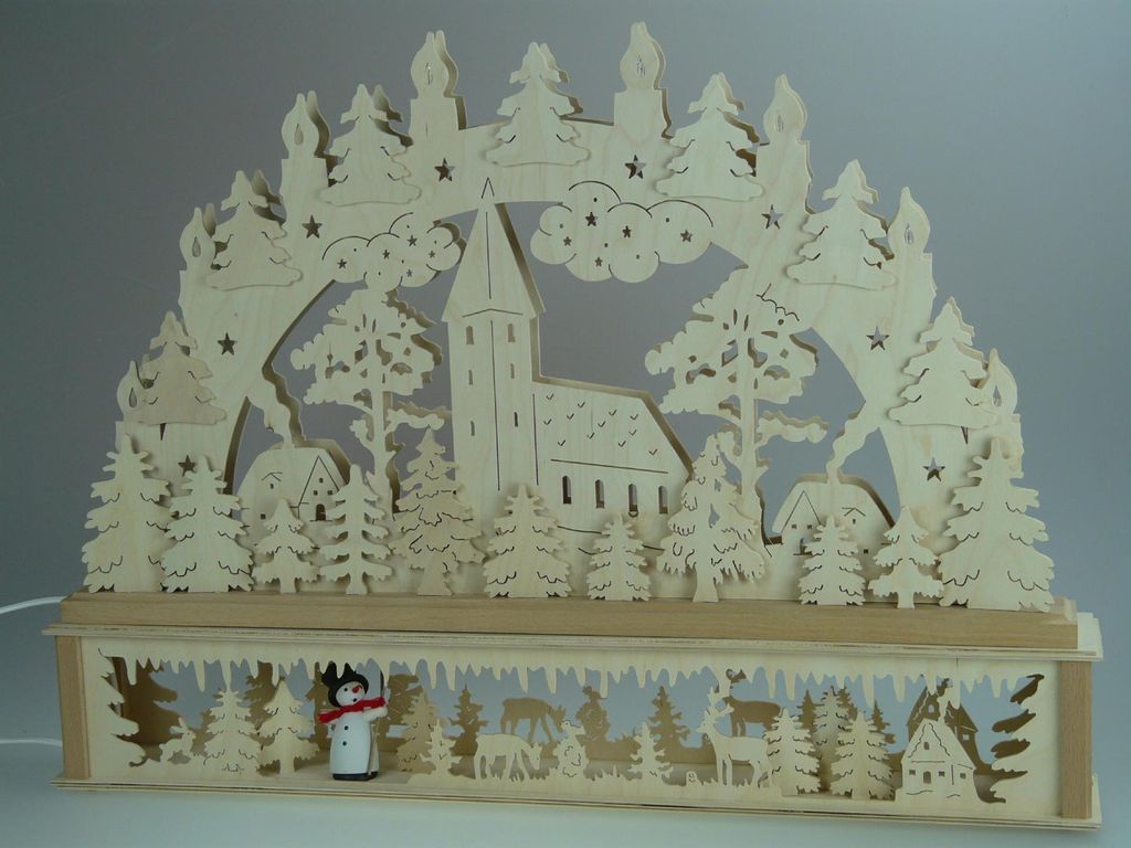 Original Erzgebirgischer Marken Schwibbogen Lichterbogen 70 x 53 cmK70-1_73